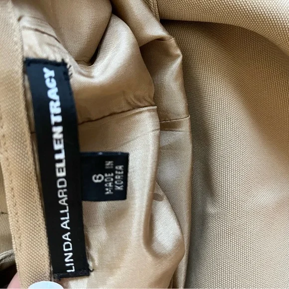 Ellen Tracy Tan Blazer Classic Suit Jacket - Picture 4 of 4